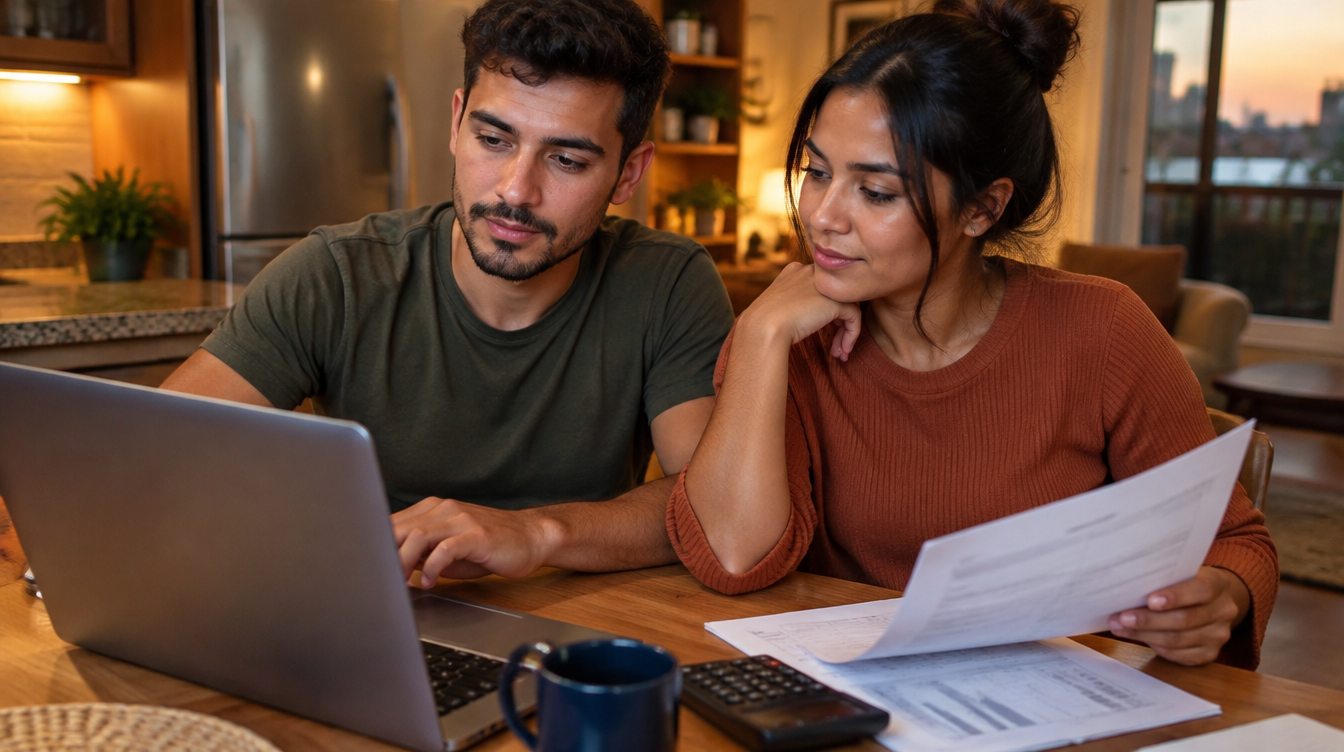 Casal faz a simulação de financiamento para comprar pelo Minha Casa Minha Vida 2027